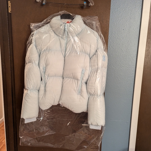 Mackage Tessy Puffer Jacket in Light Blue Size XL Rent The Runway - Picture 8 of 9